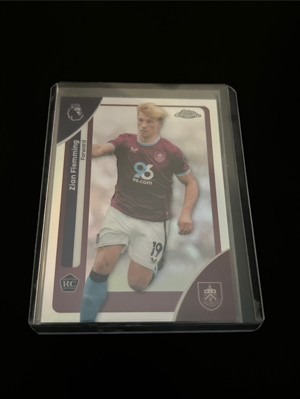 Zian Flemming Burnley Soccer Trading Card - Claret and Light Blue